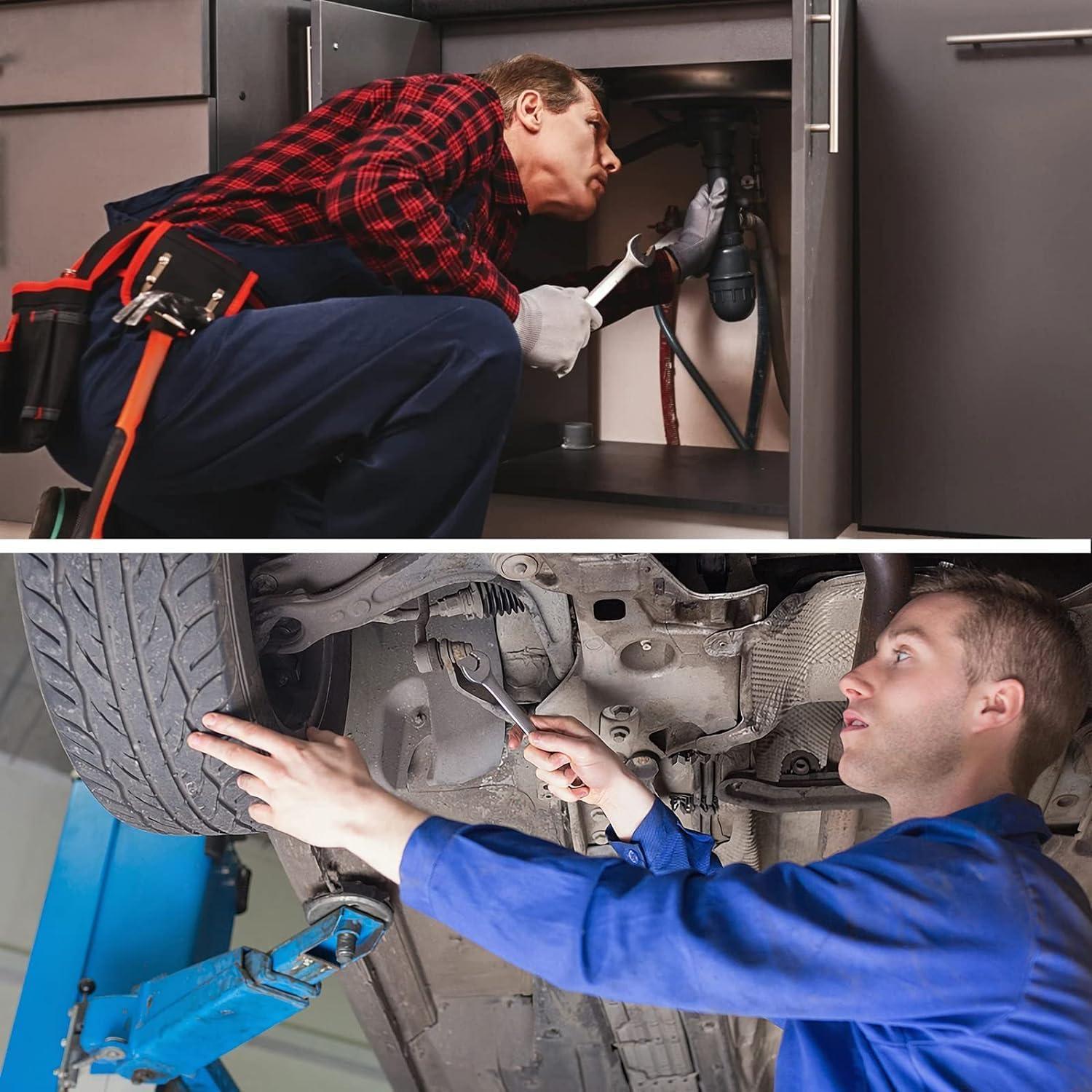 Juego de Llaves de Carraca Egofine 8 Piezas Acero Cr-V