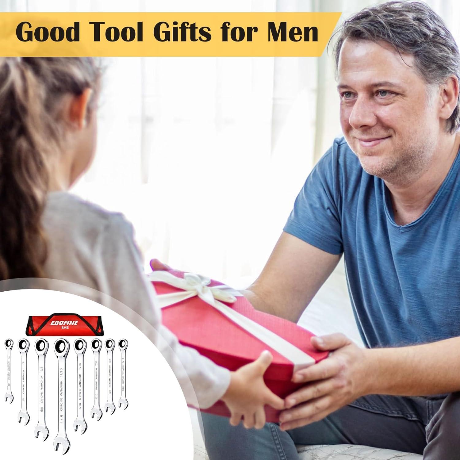 Juego de Llaves de Carraca Egofine 8 Piezas Acero Cr-V