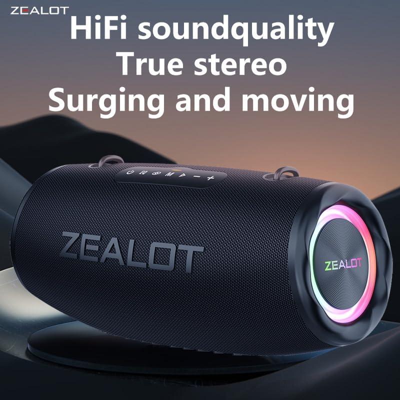 Altavoz Bluetooth ZEALOT S87 80W Impermeable IPX6 16000mAh