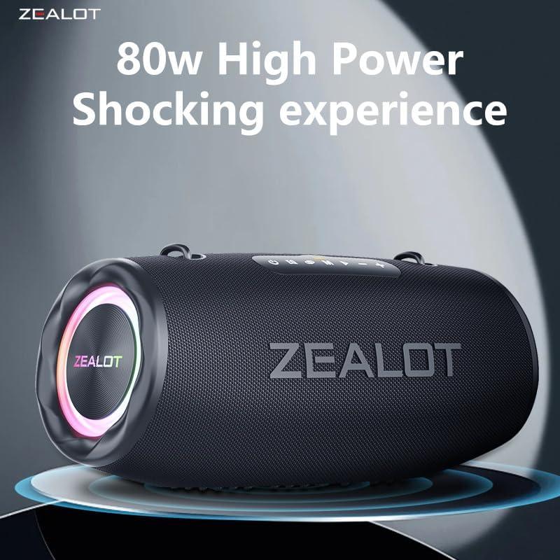 Altavoz Bluetooth ZEALOT S87 80W Impermeable IPX6 16000mAh