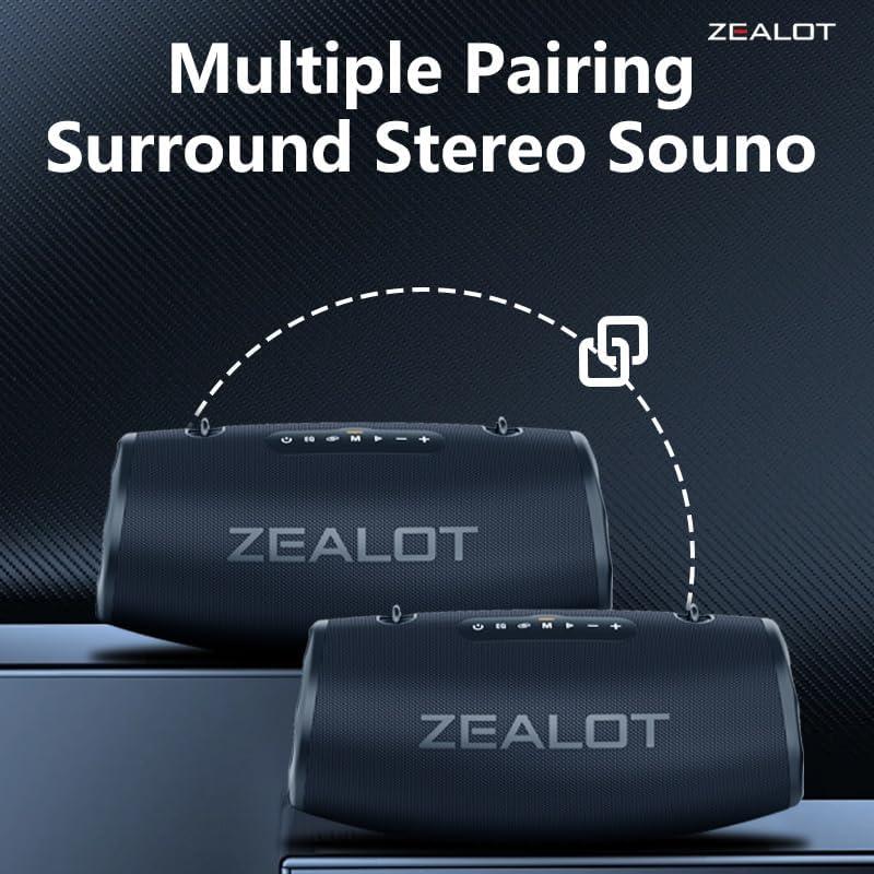 Altavoz Bluetooth ZEALOT S87 80W Impermeable IPX6 16000mAh
