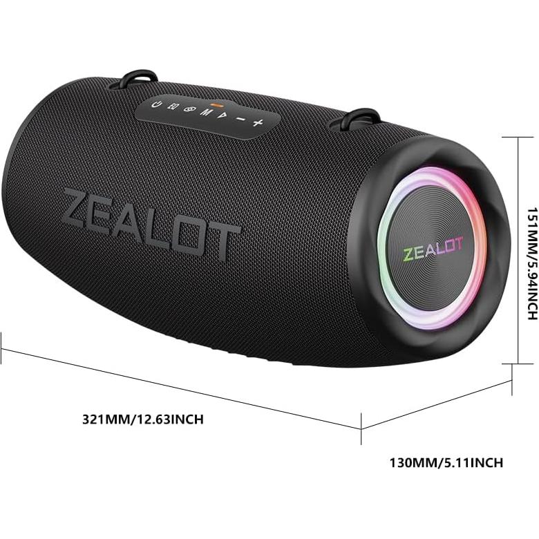 Altavoz Bluetooth ZEALOT S87 80W Impermeable IPX6 16000mAh