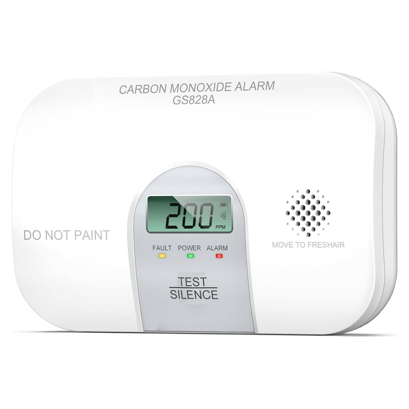 Detector de Monóxido de Carbono Siterwell GS828A LCD 10 Años