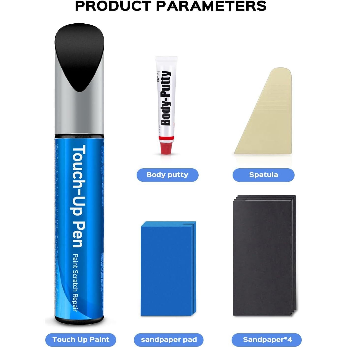 Kit de Pintura de Retoque Negro RSACET 11.8ml para Volkswagen