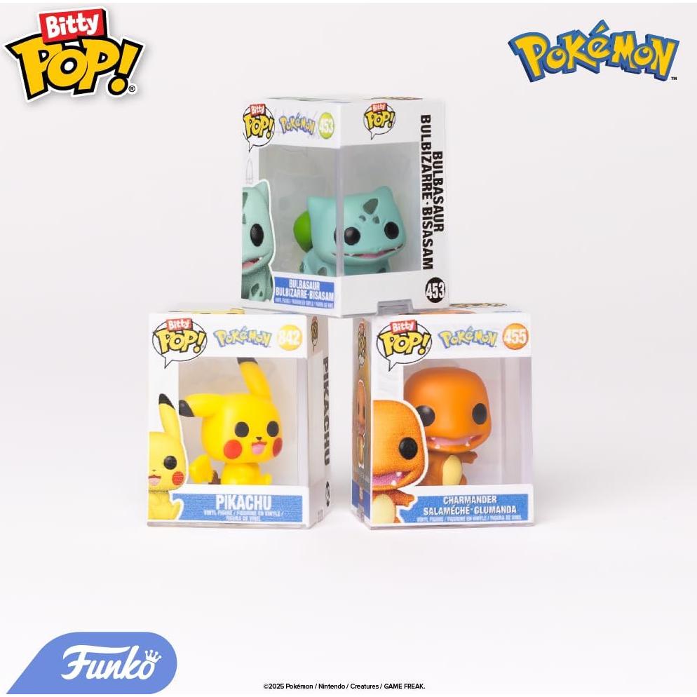 Funko Pop! Bitty Pokemon - Charmander, Jolteon, Lapras, Rattata - 2.3 cm