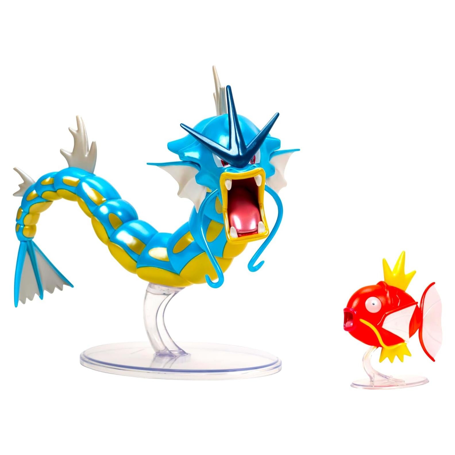 Paquete de Evolución Select Pokémon Jazwares - Magikarp 5 cm y Gyarados 30 cm