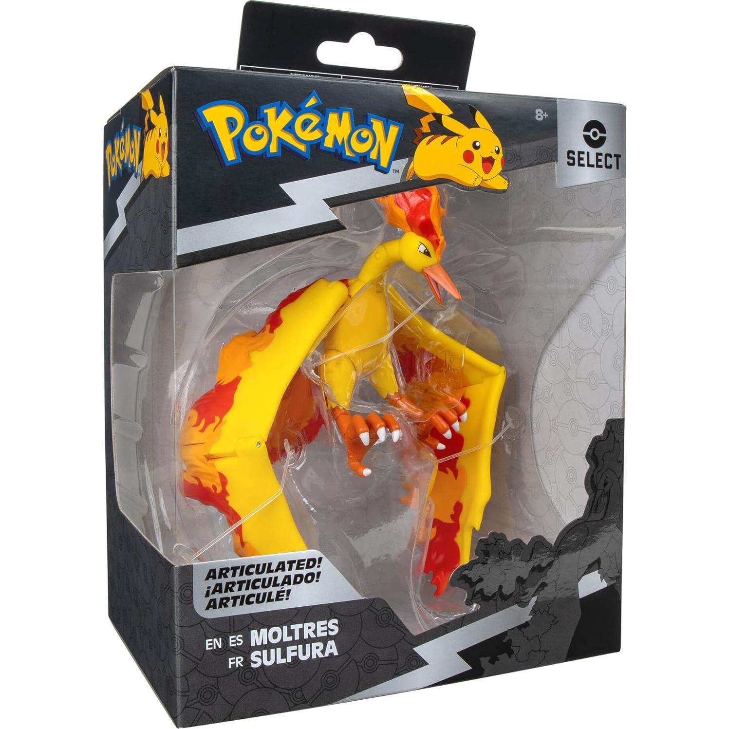 Figura de Batalla Articulada Moltres 15 cm Jazwares - Pokémon