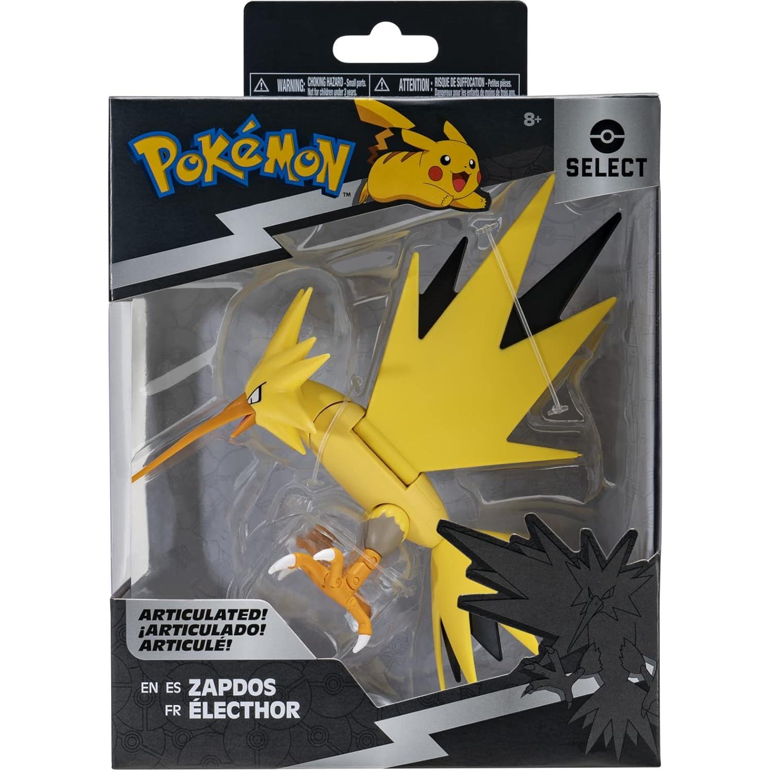 Figura Super-Articulada Zapdos 15 cm Jazwares - Pokémon Select