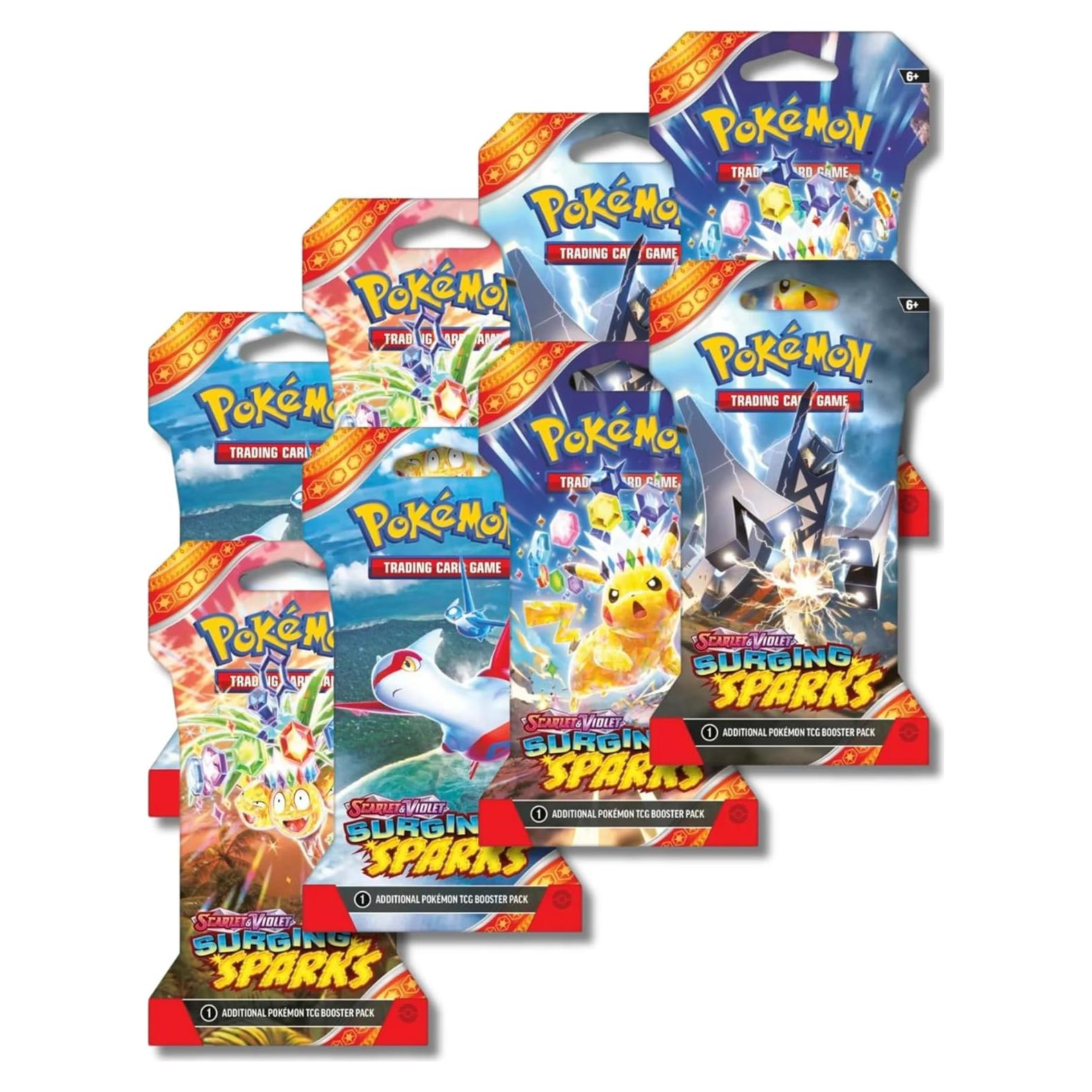 Paquete de 8 Sobres de Cartas Pokémon Chispas Emergentes