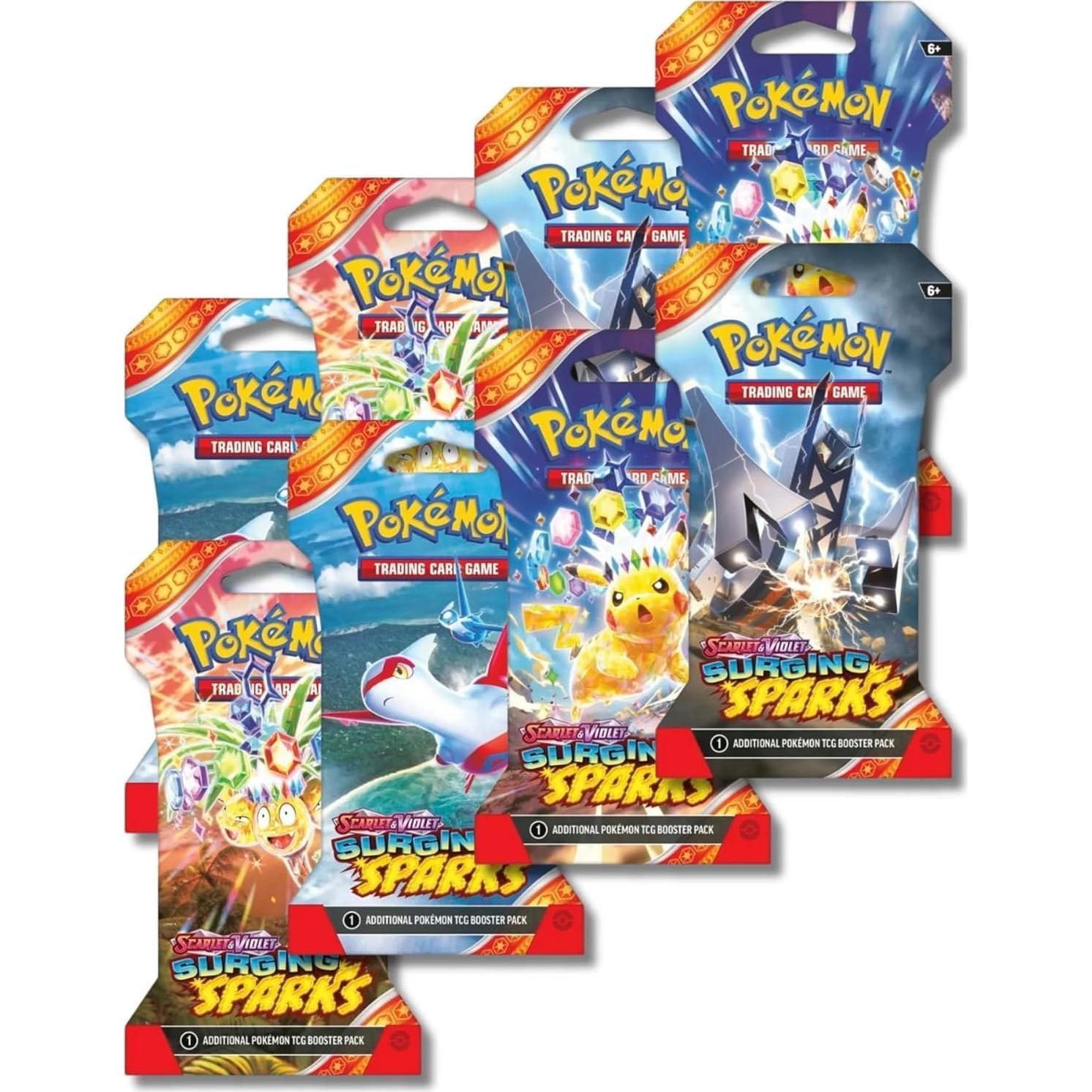 Paquete de 8 Sobres de Cartas Pokémon Chispas Emergentes