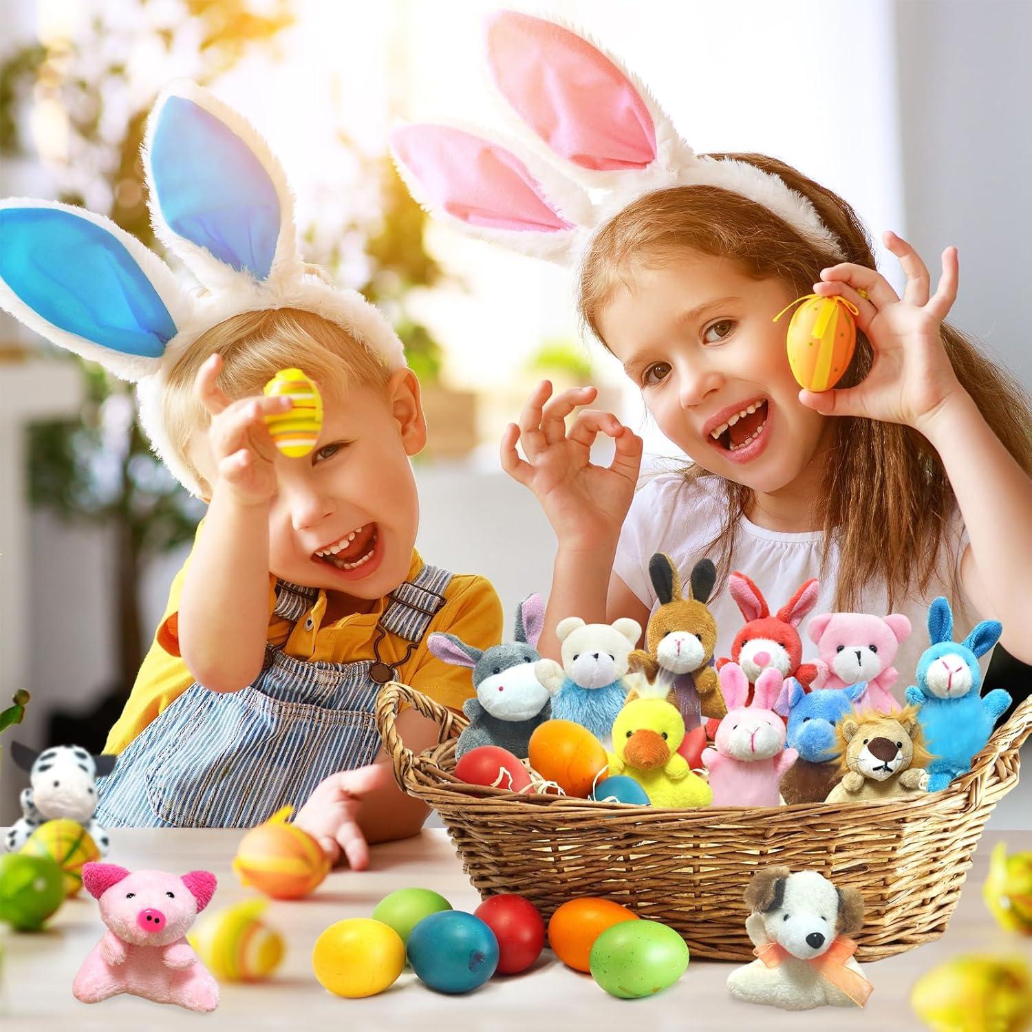 Conjunto de 32 Juguetes de Animales de Peluche Miniatura