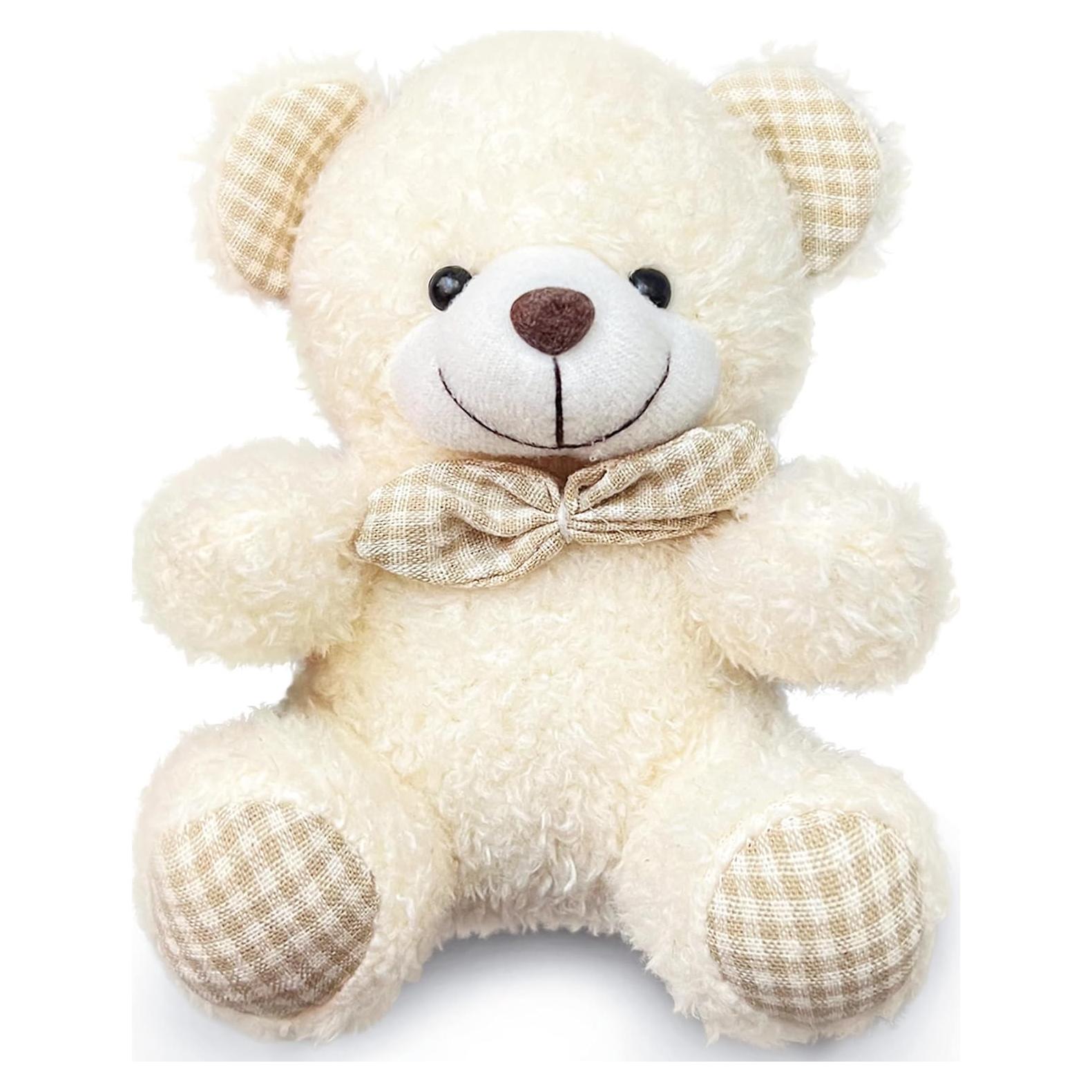 Oso de Peluche Kawaii Blanco Kawaite 10.5x7.5x12.5cm