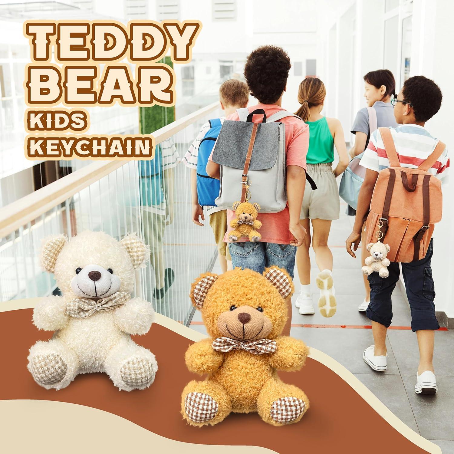 Oso de Peluche Kawaii Blanco Kawaite 10.5x7.5x12.5cm