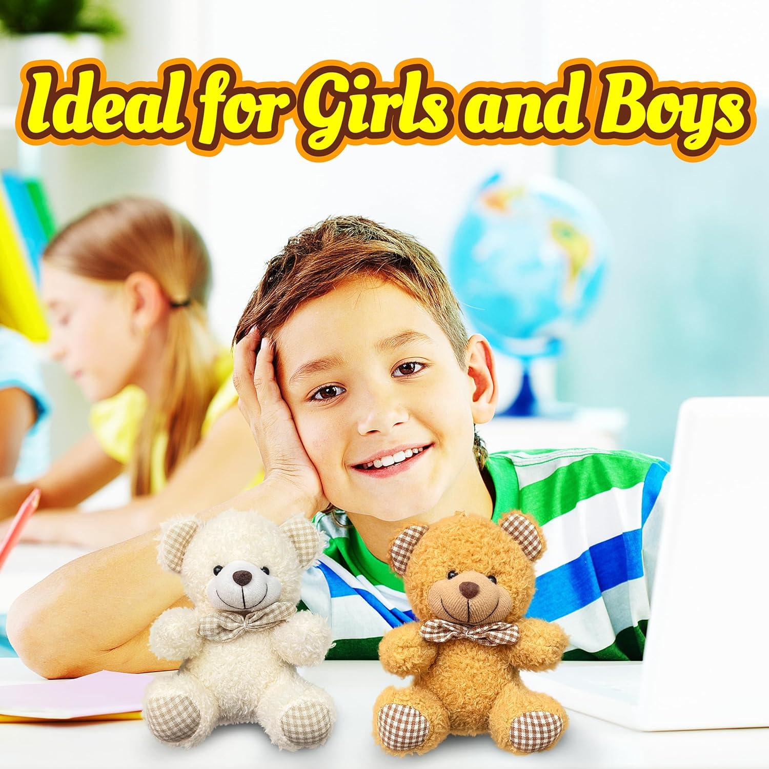 Oso de Peluche Kawaii Blanco Kawaite 10.5x7.5x12.5cm