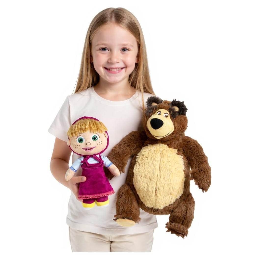 Conjunto de Juguetes de Peluche Masha y el Oso - 25 cm Masha y 38 cm Oso