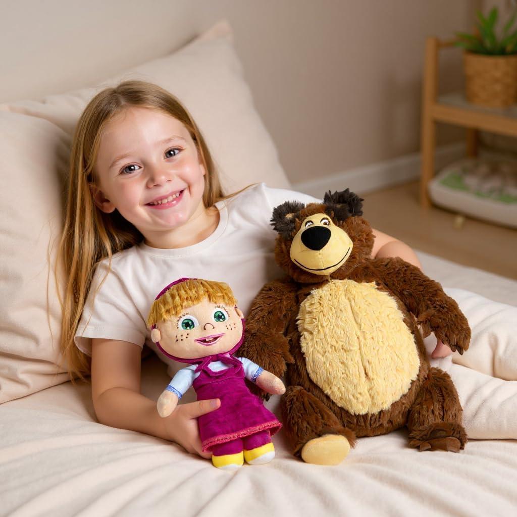 Conjunto de Juguetes de Peluche Masha y el Oso - 25 cm Masha y 38 cm Oso