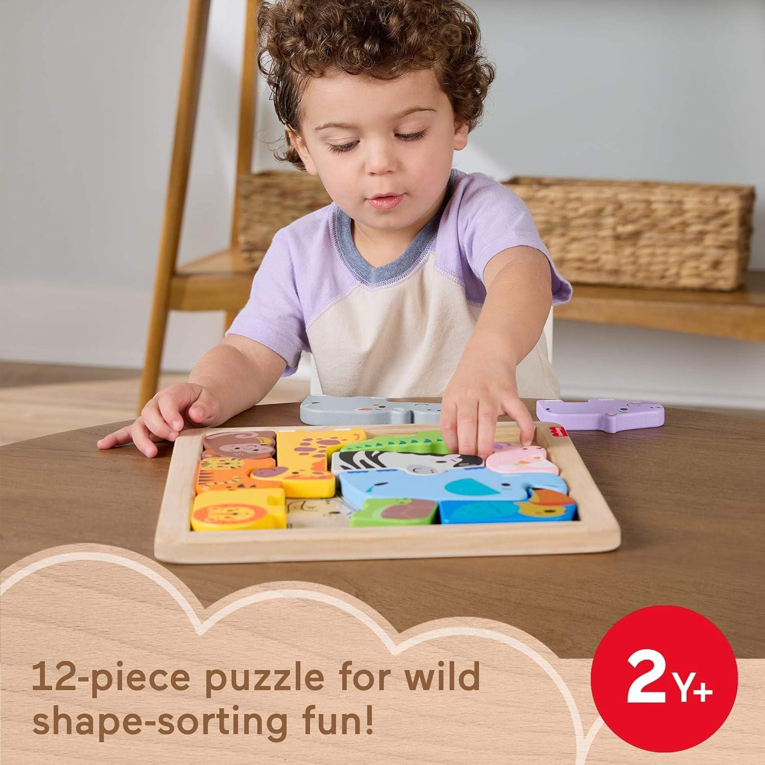Rompecabezas de Madera Fisher-Price 13 Piezas Animales 2+ Años