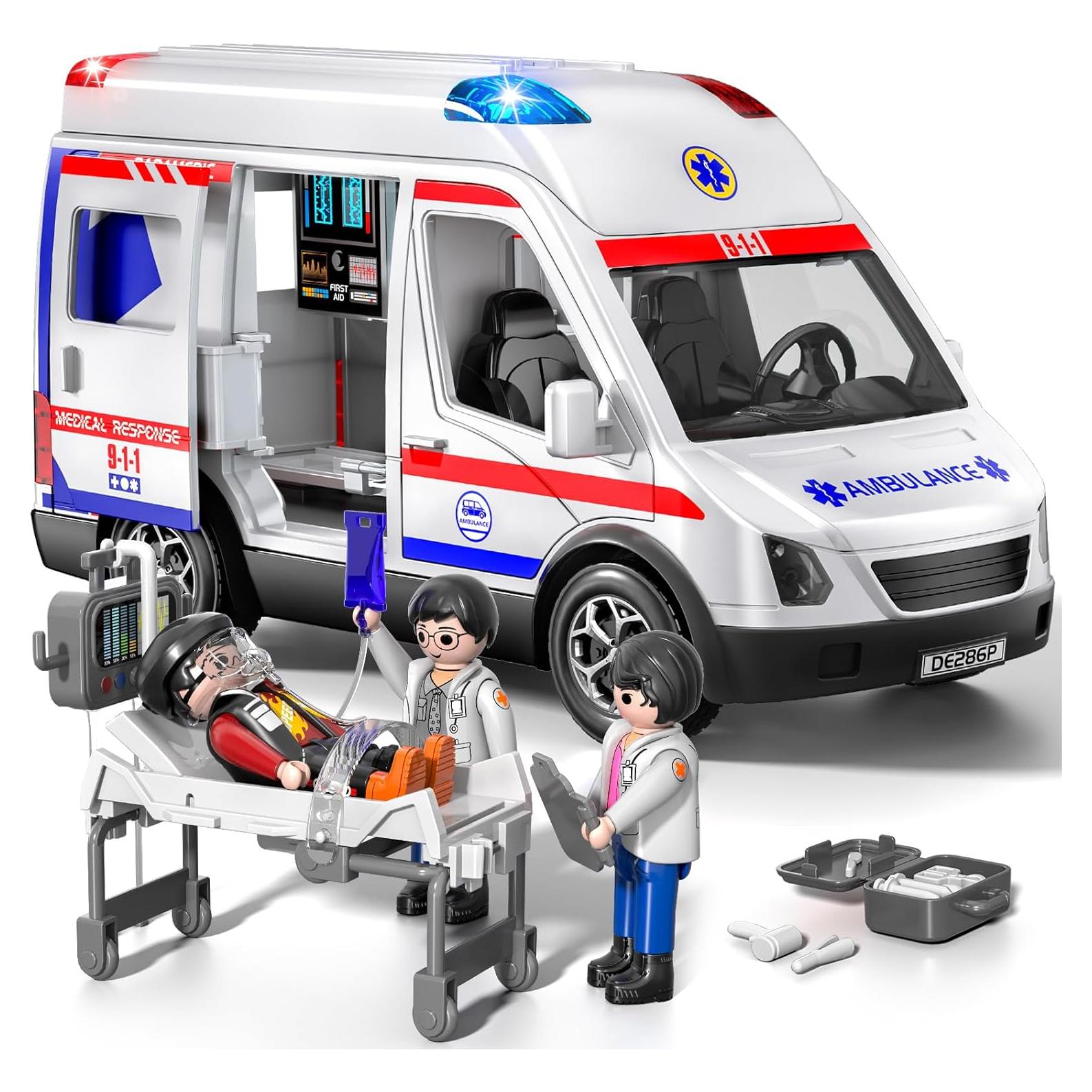 Juguete Ambulancia YunWings con Luz y Sonido 29.5cm