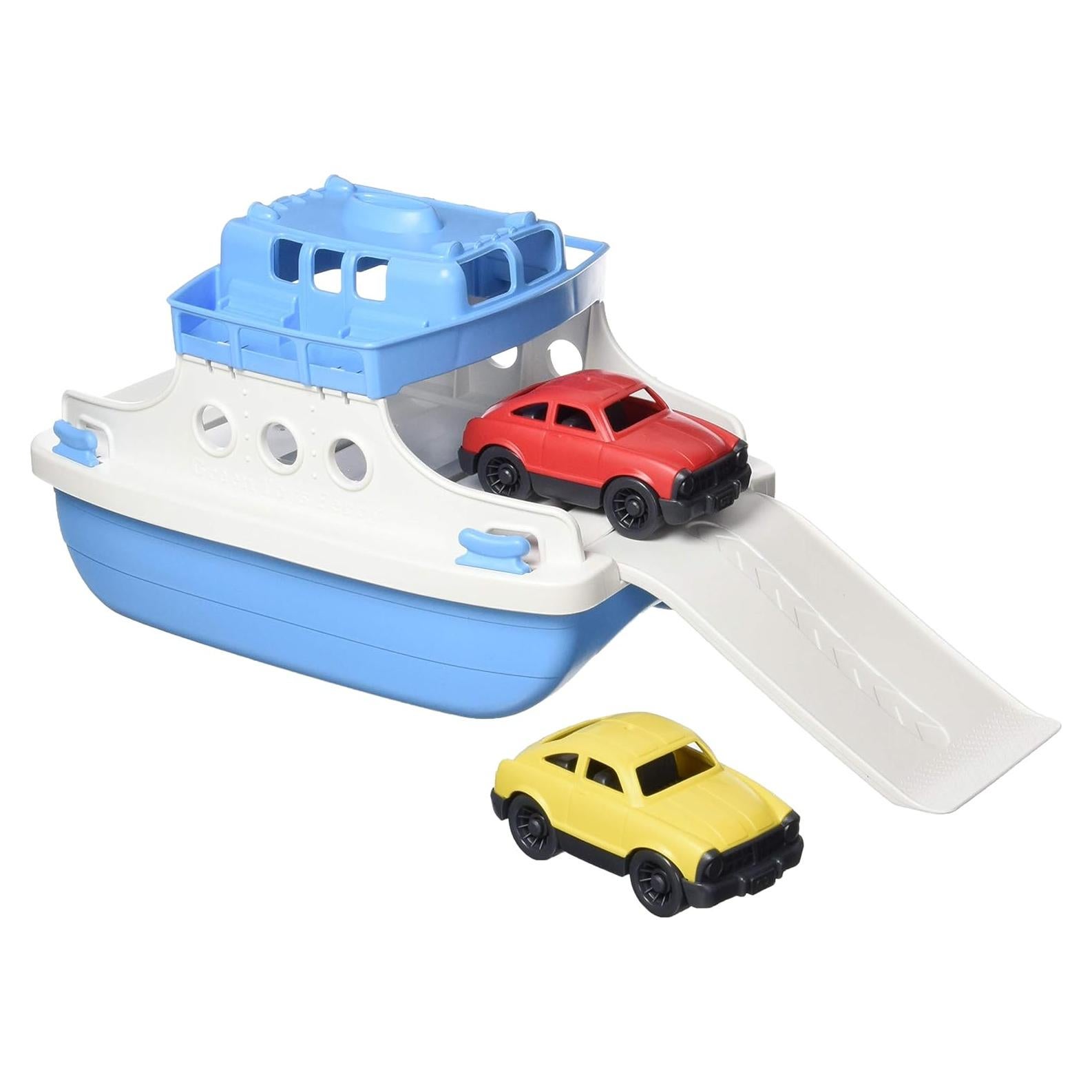 Ferry Boat Green Toys Azul y Blanco - Juguete Flotante para Niños