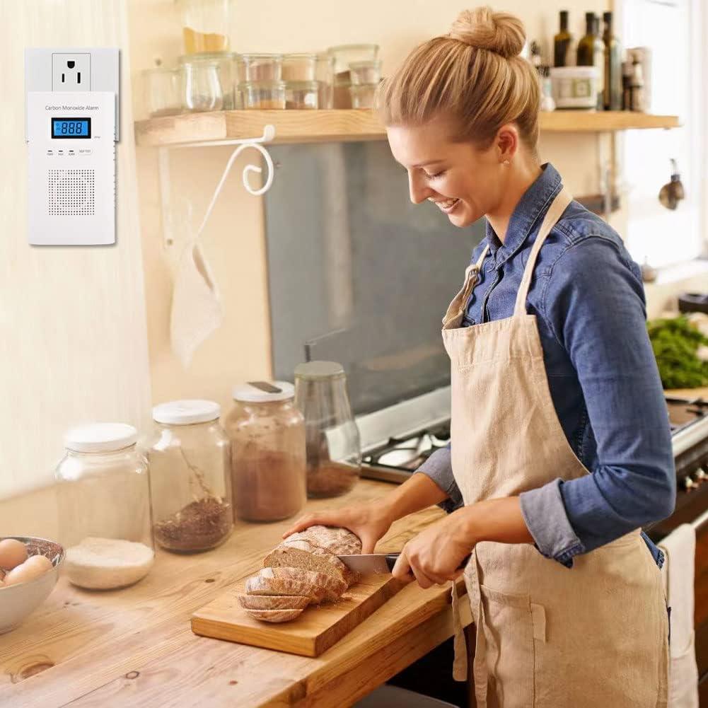 Detector de Monóxido de Carbono WESHLGD KH-520 con Pantalla LCD