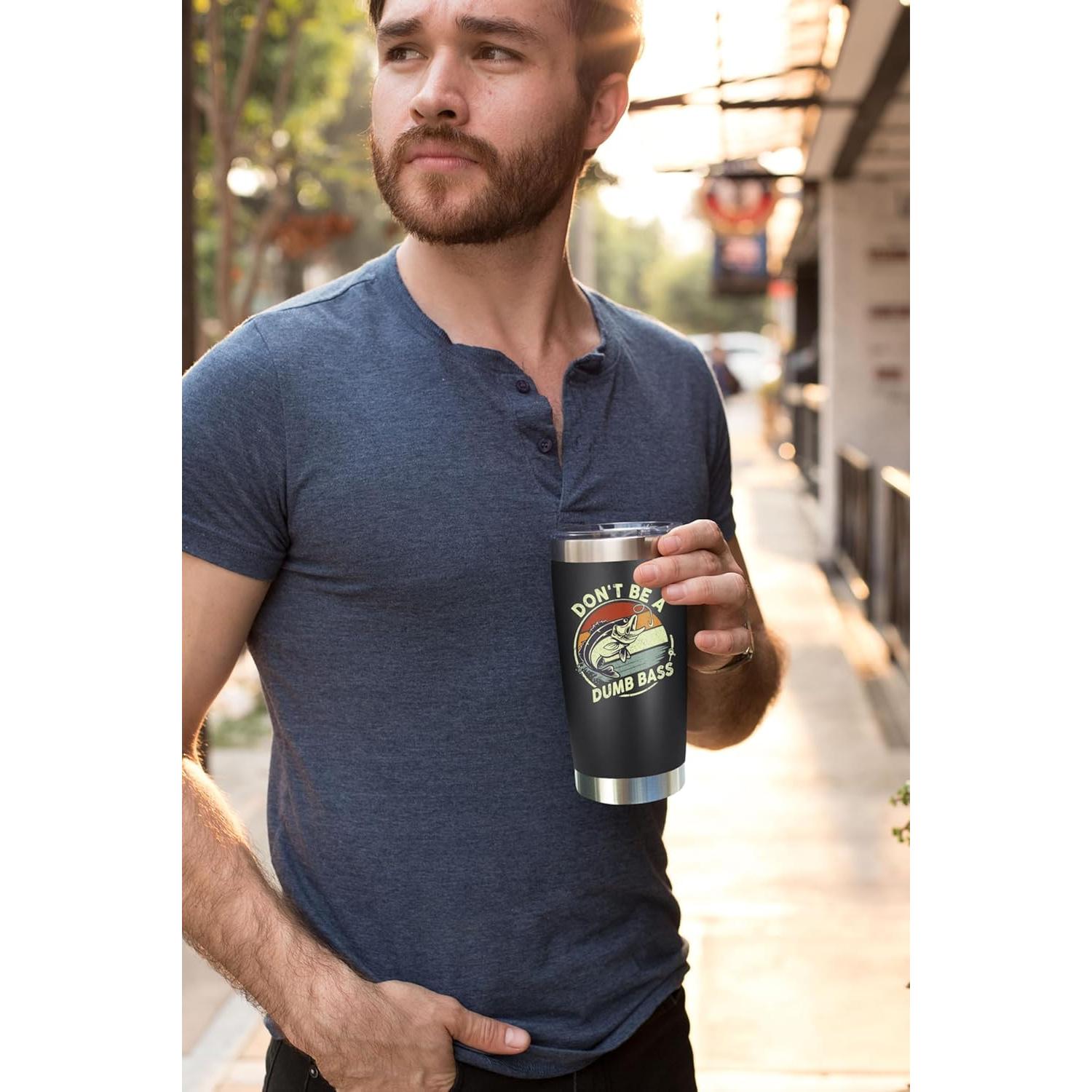 Vaso de Acero Inoxidable NewEleven 590 ml para Papá