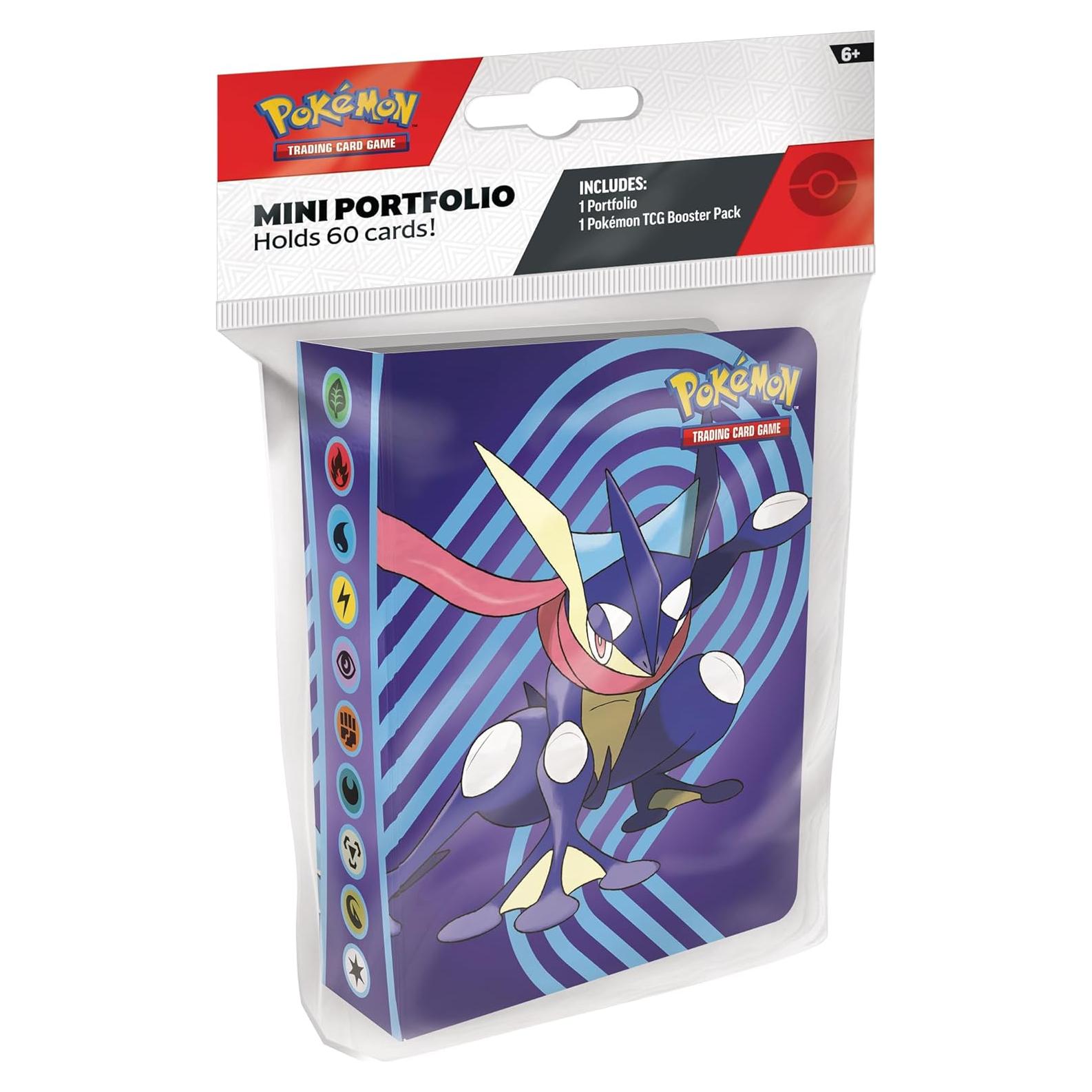 Mini Portafolio Pokémon TCG 60 Cartas + Paquete Mejora 2024