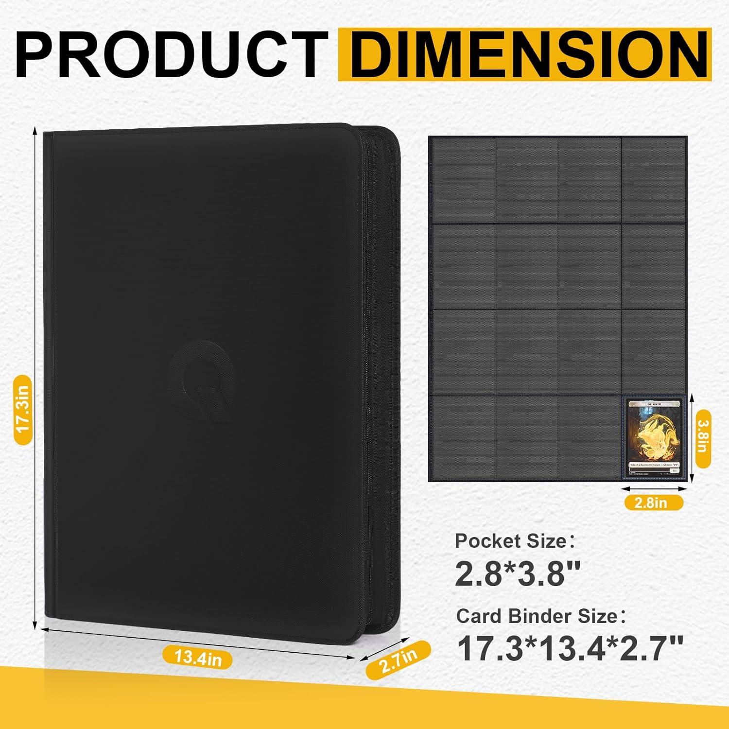 Carpeta de Tarjetas de Comercio Qurhafoo 1024 Páginas PU Negra