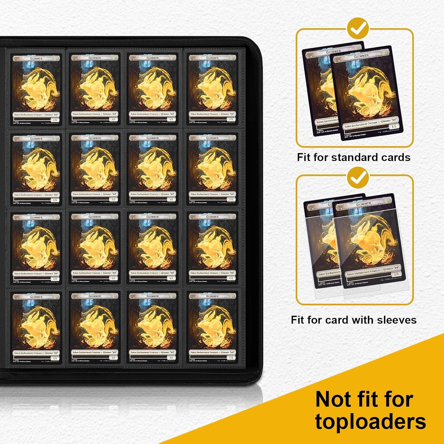 Carpeta de Tarjetas de Comercio Qurhafoo 1024 Páginas PU Negra