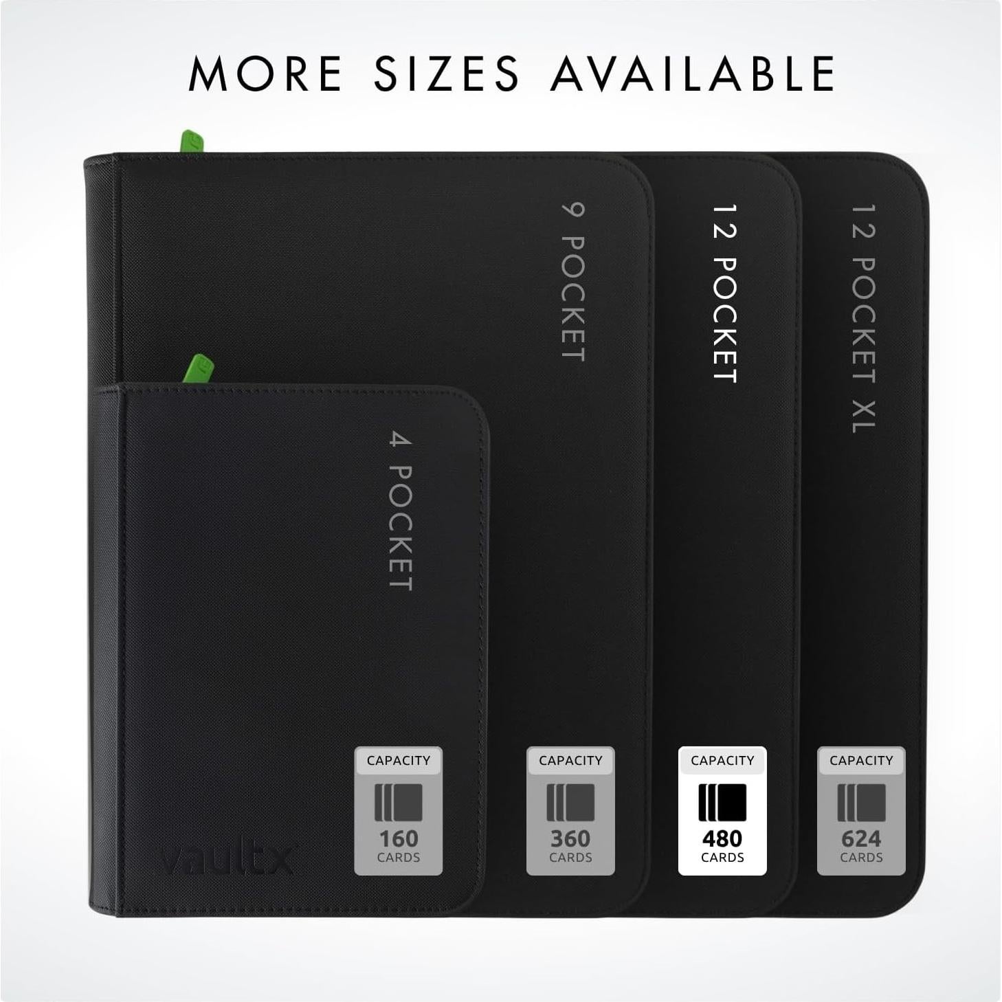 Carpeta con Cremallera Vault X Exo-Tec 12 Bolsillos Negro