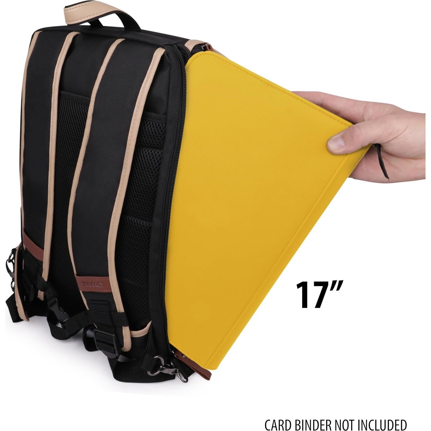 Mochila ENHANCE TCG Negra para Cartas MTG y Pokemon