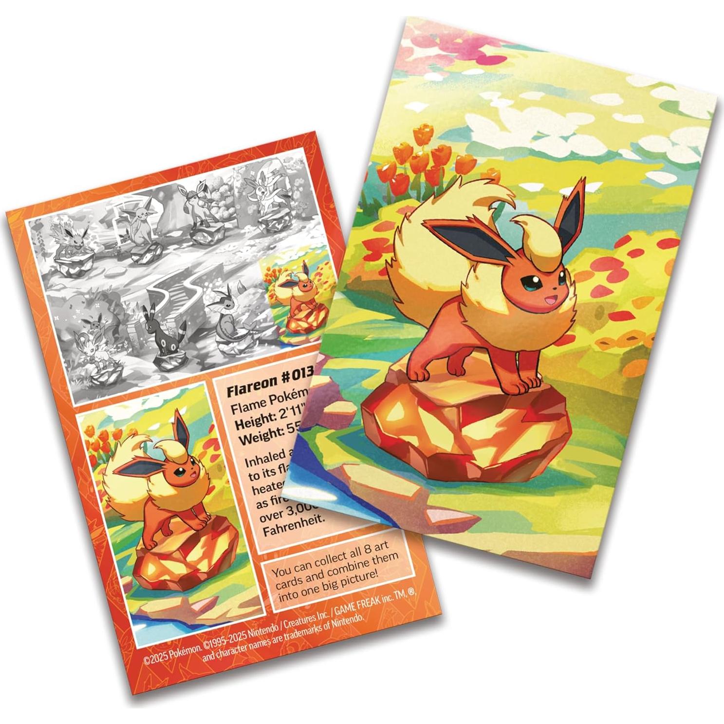 Mini Lata Pokémon TCG Escarlata y Púrpura Flareon - 2 Paquetes