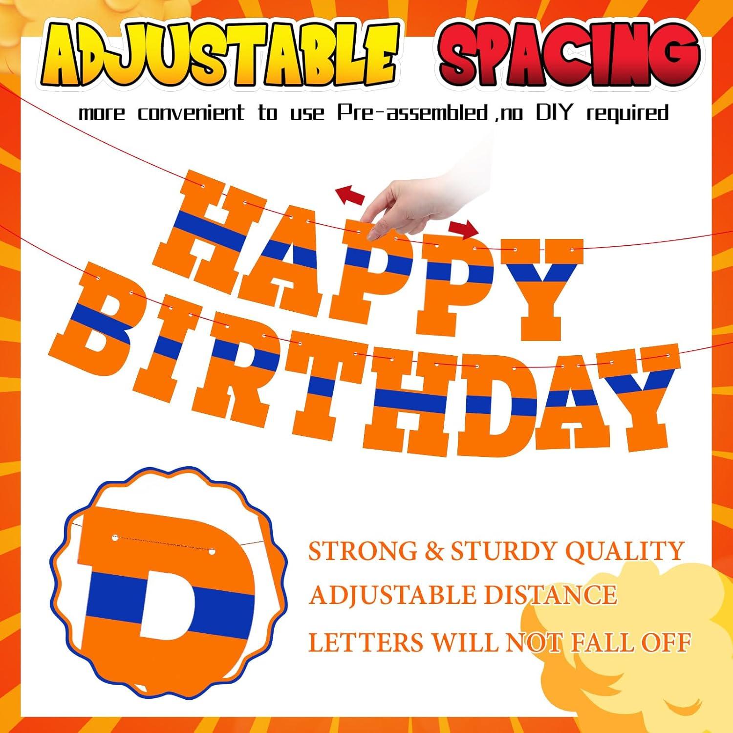 Banner de Cumpleaños Anime Dragón Oudain 18x13 cm Pre-ensartado