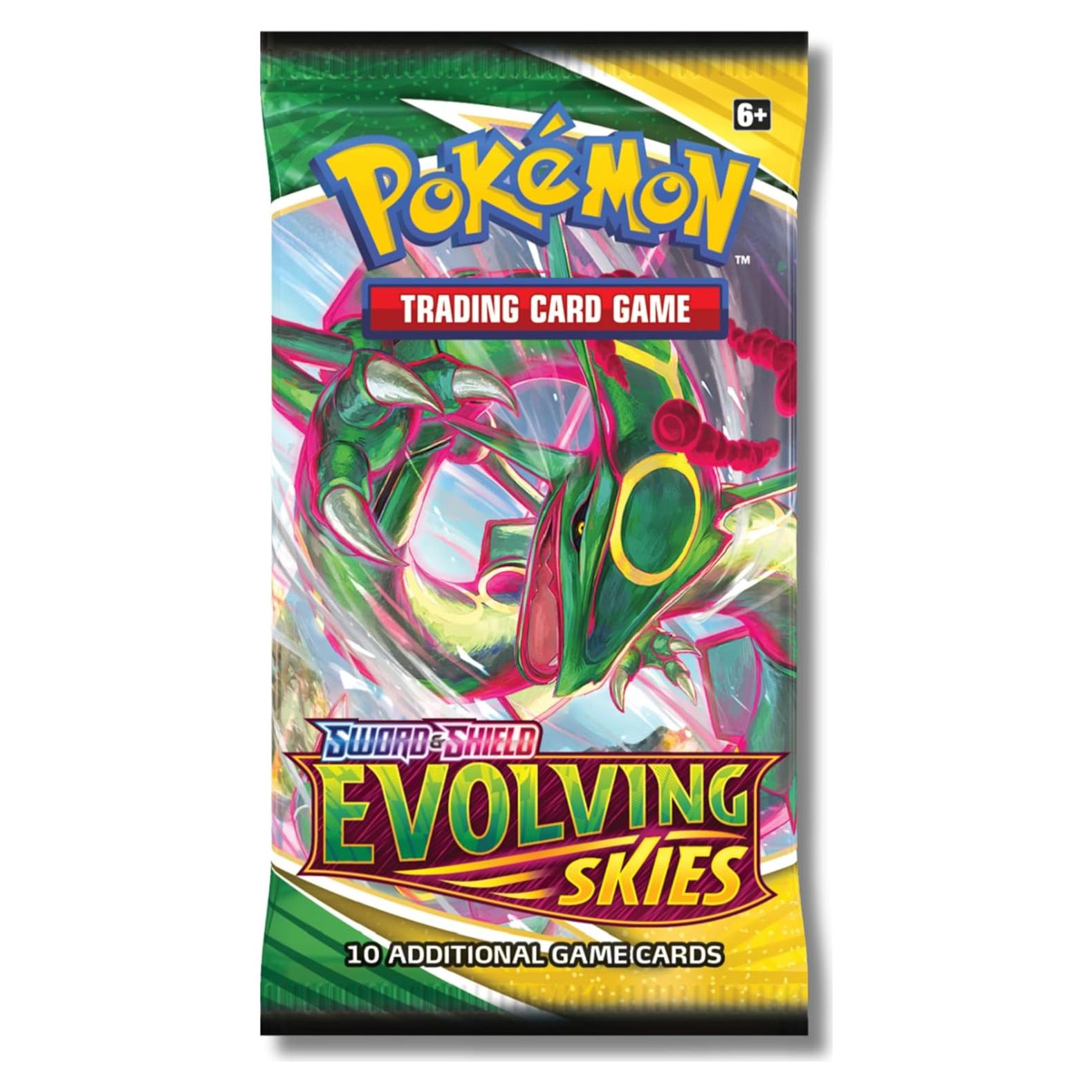 Paquete de Refuerzo Pokémon Espada y Escudo Rayquaza 10 Cartas