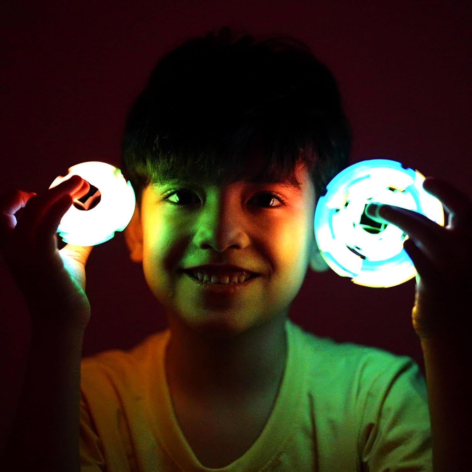 TOSY Spinner Antiestrés Magnético Brillante - 2 Piezas 3 en 1