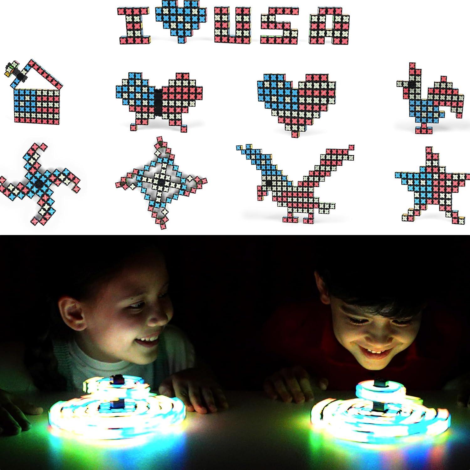 TOSY Spinner Antiestrés Magnético Brillante - 2 Piezas 3 en 1