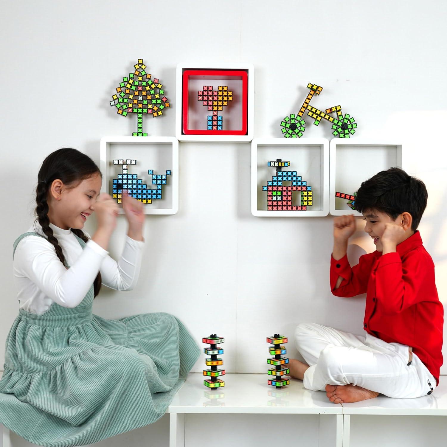 TOSY Spinner Antiestrés Magnético Brillante - 2 Piezas 3 en 1