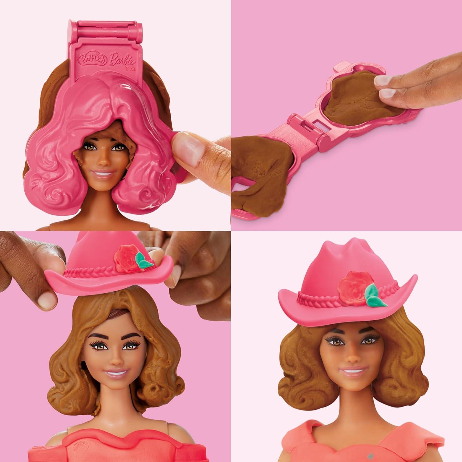 Play-Doh Barbie Conjunto de Flores y Flecos - Kit de Moda 5+