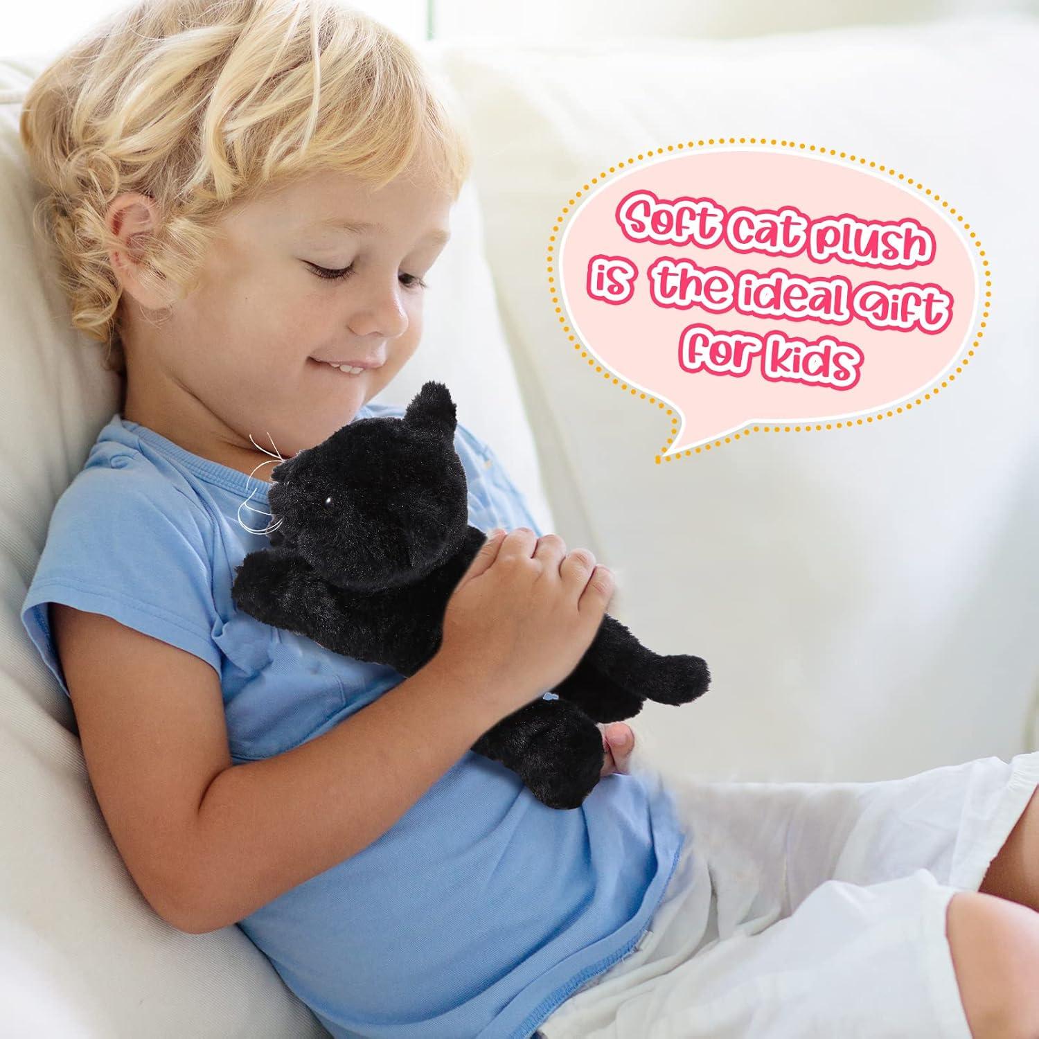 3 Gatitos de Peluche Harrycle 23 cm Suaves y Coloridos