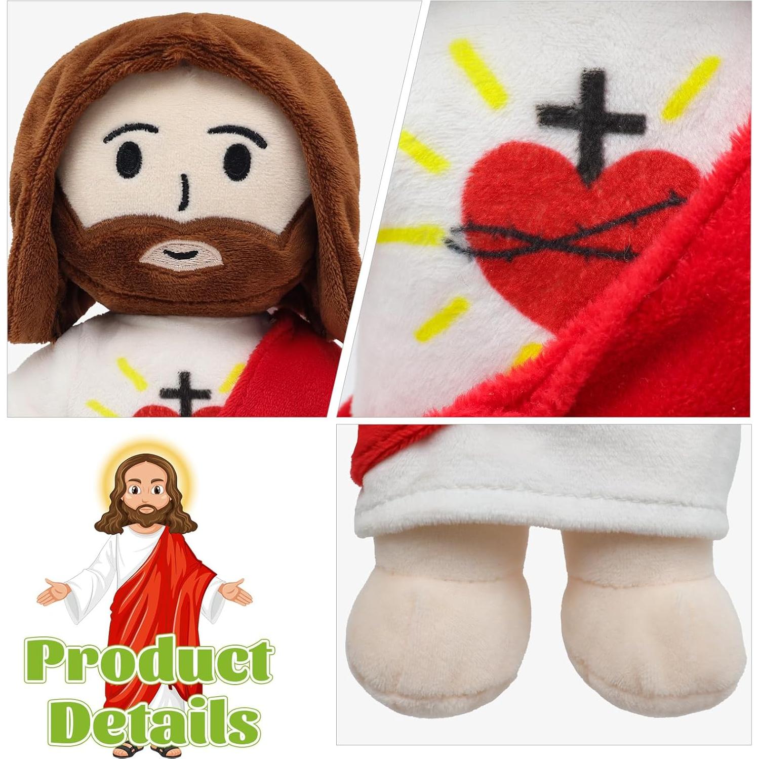 Muñeco de Peluche Jesús 33 cm Yelakey Regalo Religioso