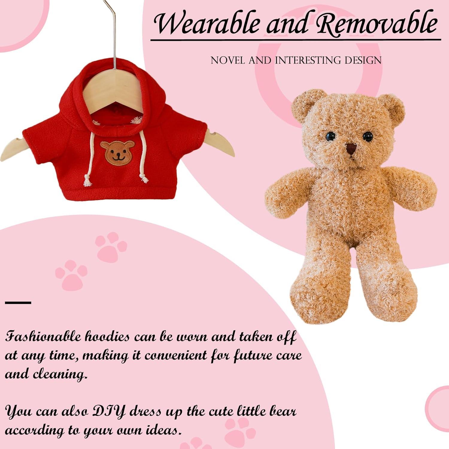 Oso de Peluche 30 cm Zhidiloveyou con Sudadera Roja