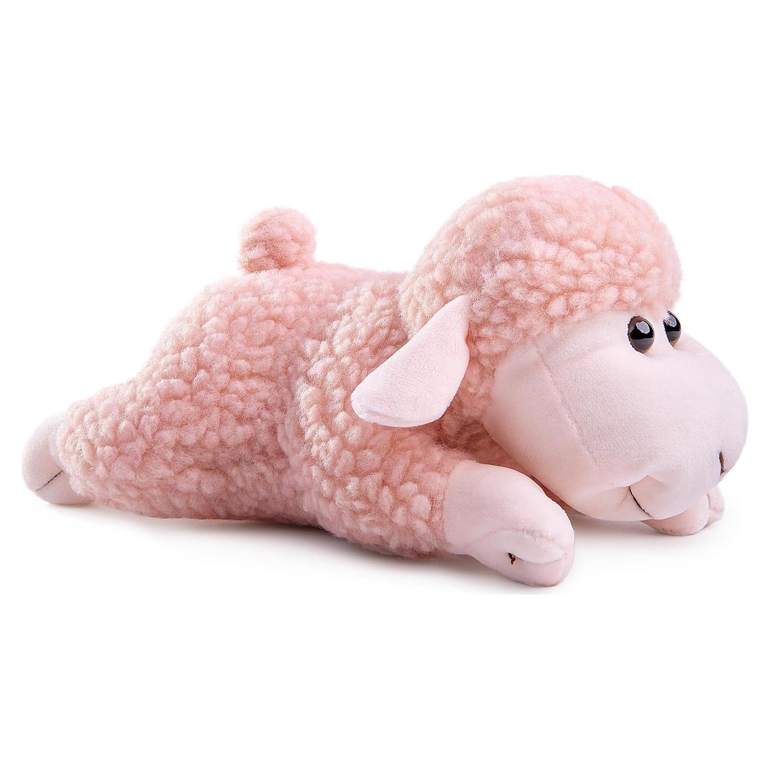 Peluche Oveja Rosa Pequeño Corazón 21.6 cm Suave
