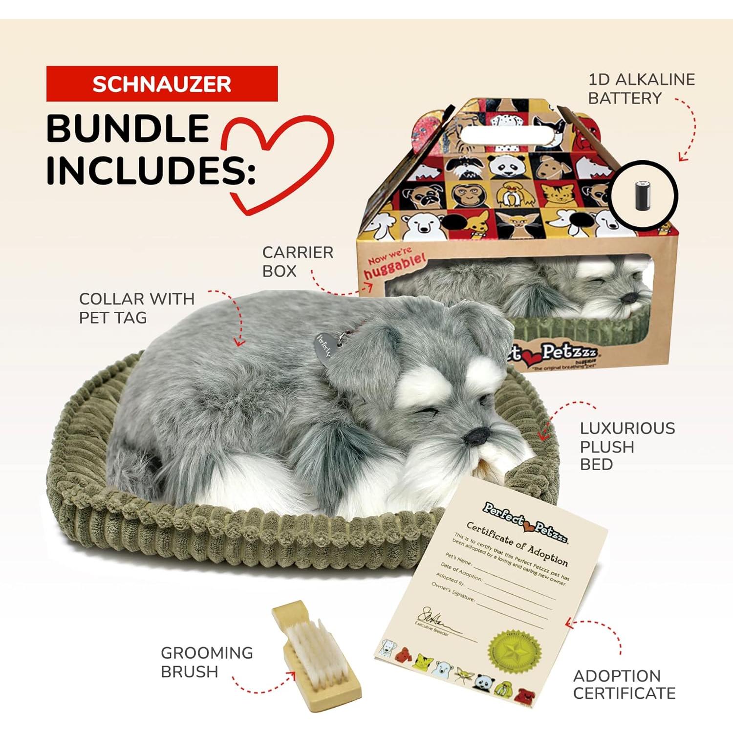 Juguete Interactivo de Peluche Schnauzer Original Petzzz 27.3 cm