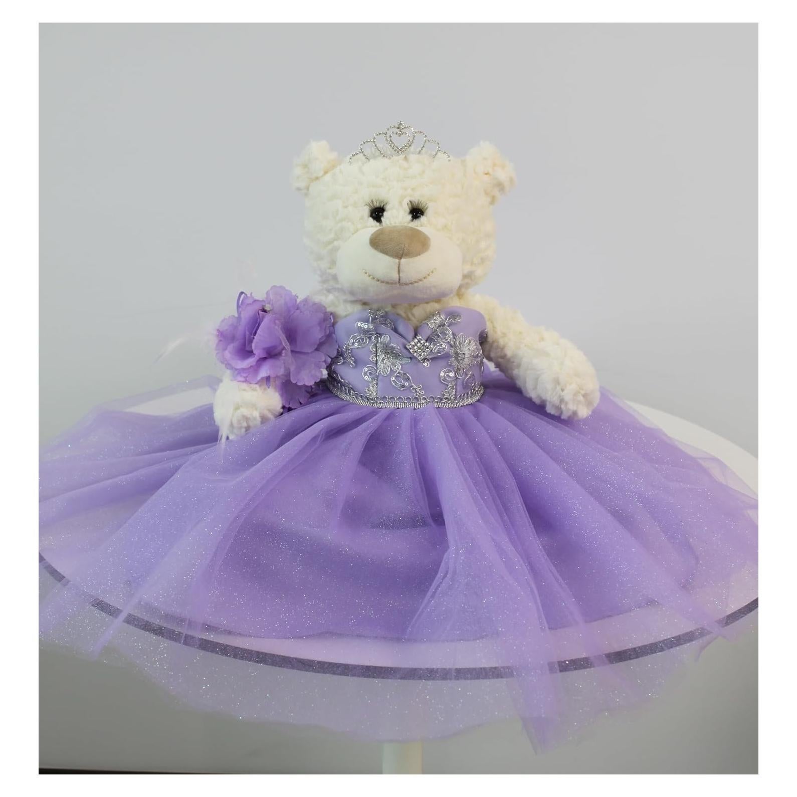Oso de Peluche 50.8 cm Quinceañera Kinnex con Vestido