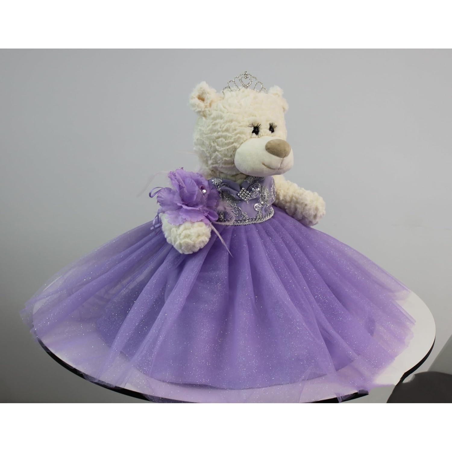 Oso de Peluche 50.8 cm Quinceañera Kinnex con Vestido