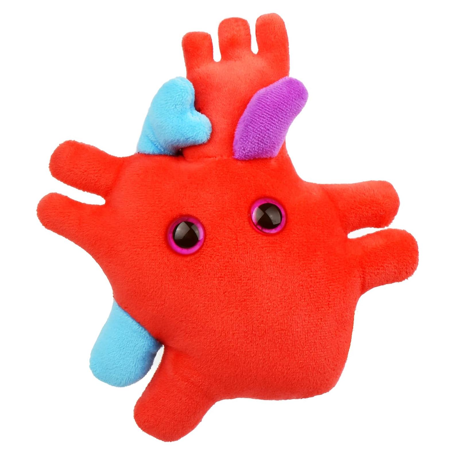 Peluche Corazón Anatómico Giant Microbes 15.24 cm Educativo