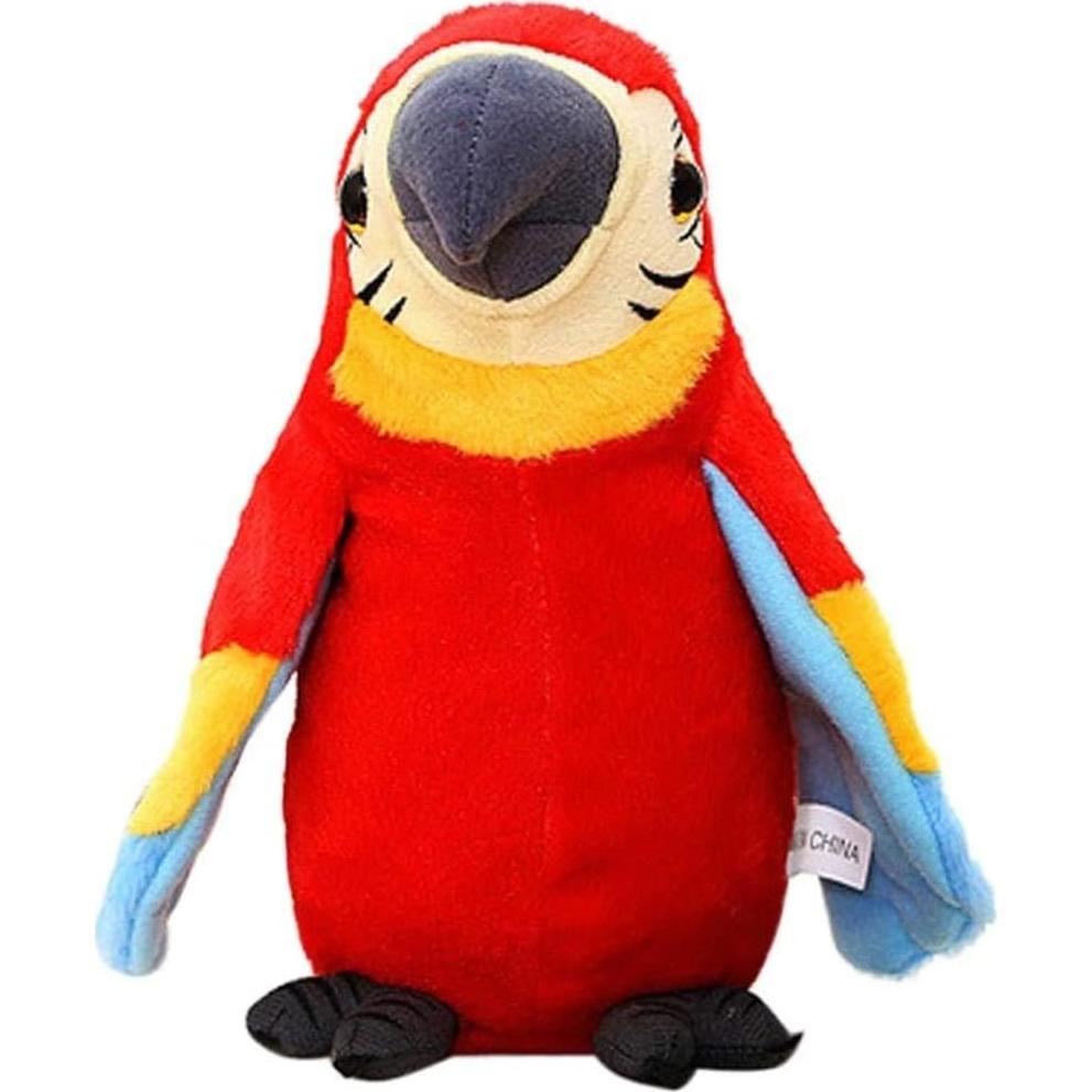 Loro Hablante de Peluche Holiberty 21 cm Rojo Interactivo