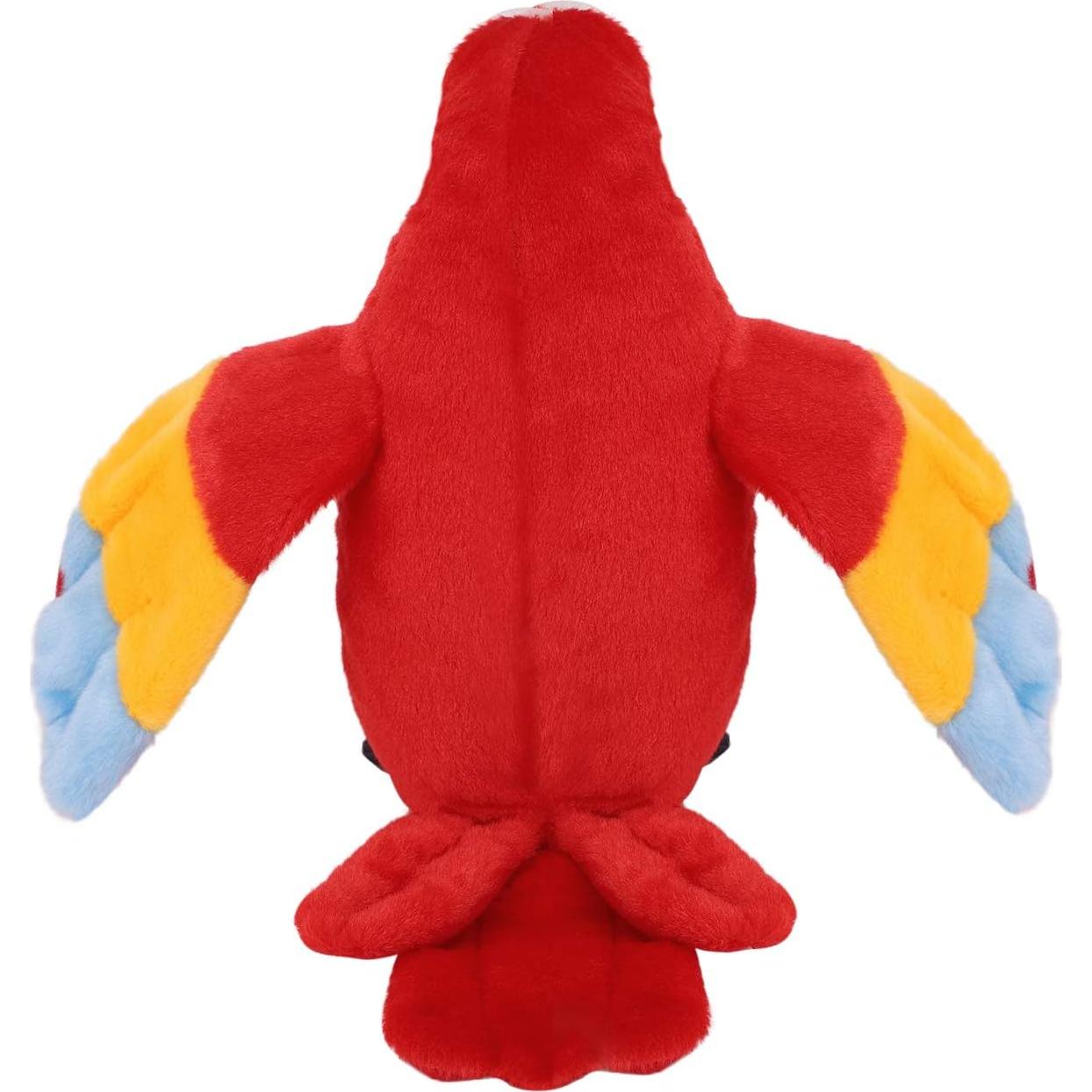 Loro Hablante de Peluche Holiberty 21 cm Rojo Interactivo