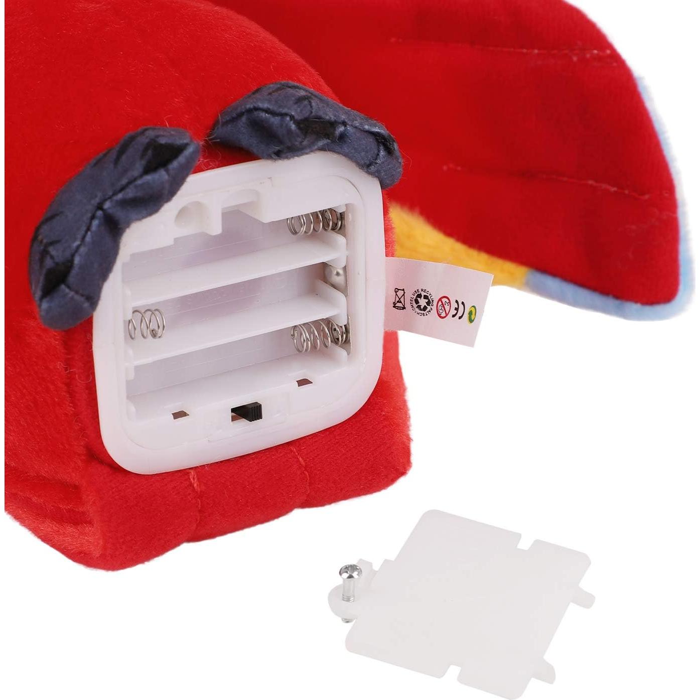 Loro Hablante de Peluche Holiberty 21 cm Rojo Interactivo