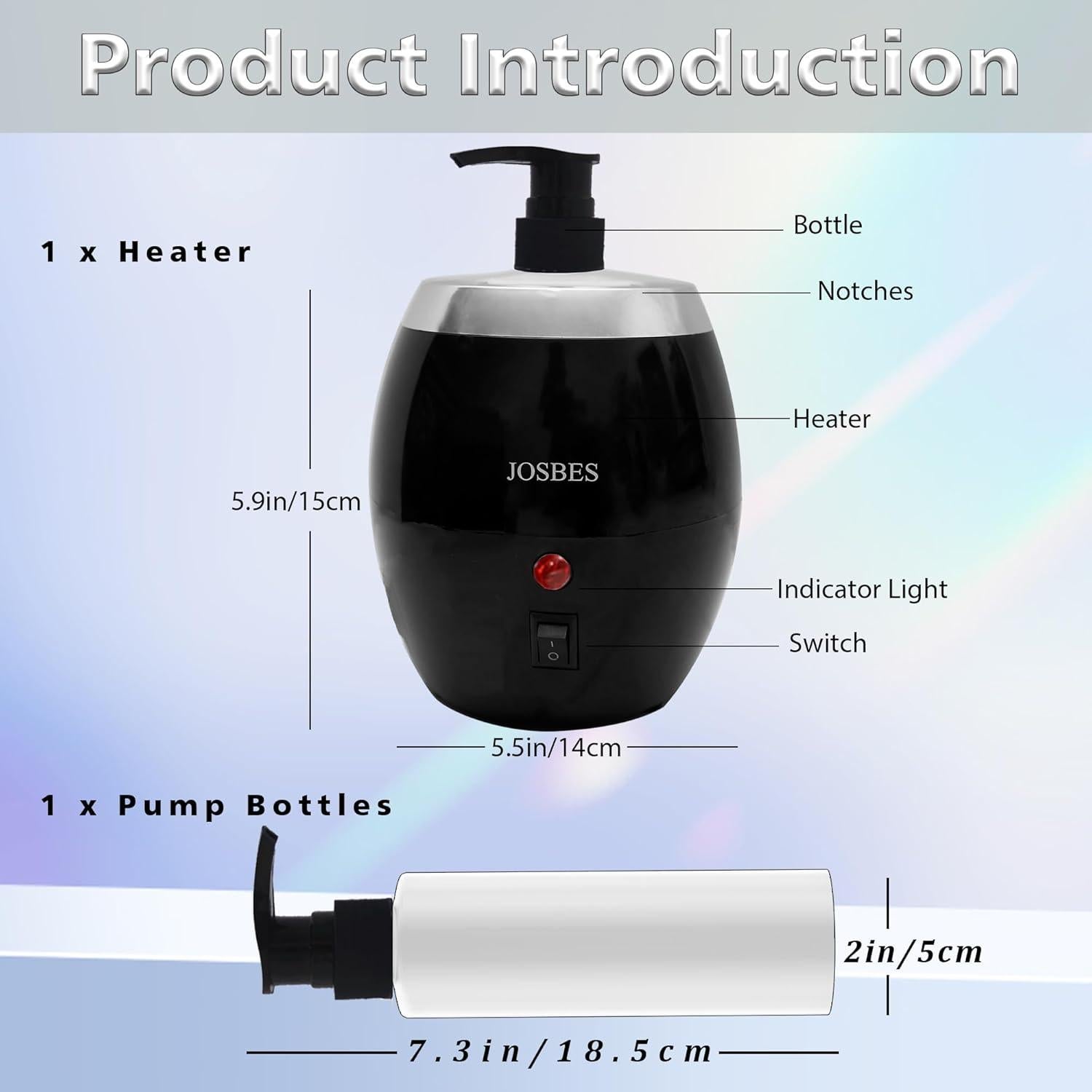 Calentador de Aceite de Masaje JOSBES MOW01-B 250ml Negro