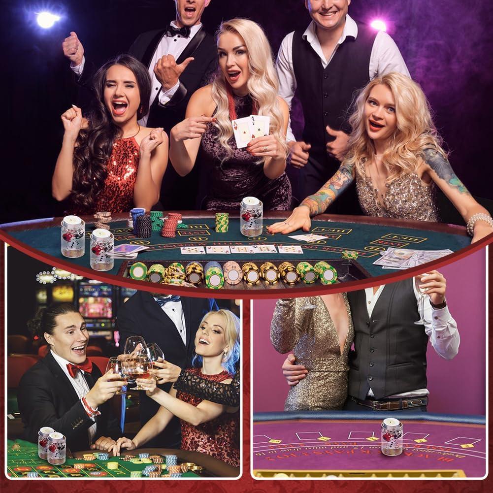 320 Rellenos de Jarrón Casino CRAFTYMELODY Decoración Fiesta